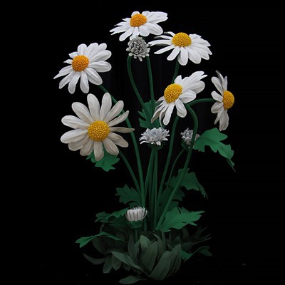 Stor utomhus EVA -simulering Daisy Decoration Props