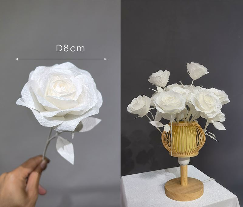 Mini pappersblommor för hantverk