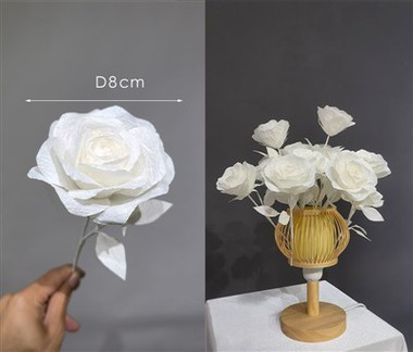 Mini pappersblommor för hantverk